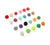 TOYANDONA 100 Pièces Pushpin à Boule de Laine coloré Carte en liège Pins du Tableau Photo épingles de Planche de Bulletin Flou Planche à Bouchon Moelleux Boule de Poils