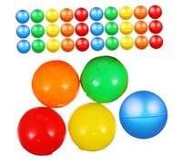 TOYANDONA 100 Pièces Raffle Balls Capsules Lightweight Hollow Prize Balls for Party Drawing Vending Machine Games