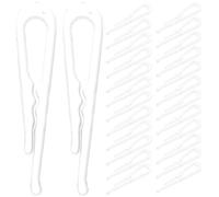 TOYANDONA 100 Pinces à Chemises Transparentes 375 MM Dents Pinces Crocodiles Multifonctionnelles en Plastique pour Fixation de Vêtements Pantalons Chaussettes - Accessoire de Pliage et