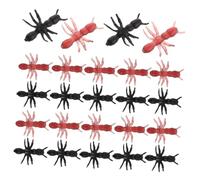 TOYANDONA 1000 Pièces Fausses Fourmis Réalistes Plastique Jouets et Accessoires pour Décoration Halloween Farces et Exploration Éducative Modèles Portables Noirs et Bruns Fête et Jardin