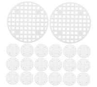 TOYANDONA 100pièces Drainage pour Pot De Fleurs Coussinet Maille Perforée Tapis Blanc pour Drainage Prévention du Pourrissement des Racines Usage Intérieur Et Extérieur