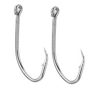 TOYANDONA 100pièces Hameçons De Acier Hameçons Barbless pour Eau Douce Et Salée Accessoire pour Attraper Poissons Bar Silure
