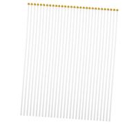 TOYANDONA 100pièces Mâts de Drapeau Blancs Mâts de Rechange pour Fête à Main Plastique