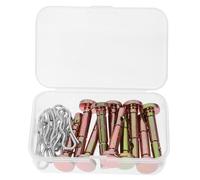 TOYANDONA 10ensembles Goupilles De Cisaillement pour Souffleuse à Neige Métalliques Accessoires De Déneigement Goupilles Fendues Kit De Remplacement