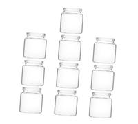 TOYANDONA 10pcs Mini Verre Propagation Vases pour Les Plantes De Fleurs De Tube À Essai Micro Landscape Decoration Transparent Bouteilles en Verre Propagation De La Plante pour La Maison Et