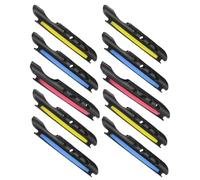 TOYANDONA 10pcs Porte-Bobine de Canne en Plastique Coussin en Mousse, Plaque D'enroulement des Lignes de Tige, Accessoire de Pêche Pratique Pêche en Mer Couleur Aléatoire