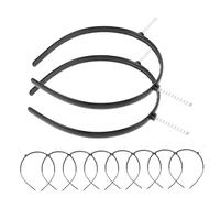 TOYANDONA 10pièces Bandeau Dentelé Fait Main pour Cheveux Femme Bandeaux Antidérapants Plastique Lot de Serre-têtes Semi-finis pour Création