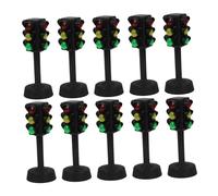 TOYANDONA 10pièces Mini Feu De Circulation Jouet Modèles De Lampes Signalétiques pour Éveil Et Sécurité Routière
