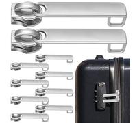 TOYANDONA 10pièces Nylon Double Layer Anti-burst Zipper Puller With Luggage Lock Hole Vintage For Suitcase Replacement Security Zipper Head For Travel Baggage Repair