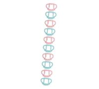 TOYANDONA 10pièces Poignées De Bouteille Silicone Pour Antidérapantes Compatibles Majorité Des Biberons Idéales Pour Apprentissage De Autonomie Couleurs