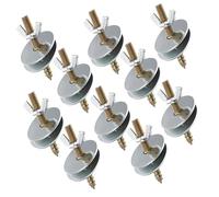 TOYANDONA 10pièces Vis Et Écrous De Fixation pour Perchoirs Mangeoires Et Nichoirs avec Rondelles pour Cages à Oiseaux