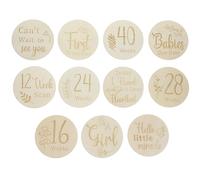 TOYANDONA 11pièces Marqueurs Hebdomadaires De Grossesse De Disques Double Face Pour Capturer Chaque Moment Prénatal Pour Fêtes Et Annonces