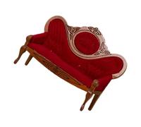 TOYANDONA 12 Canapé Vintage Modèle de Canapé Miniature pour Maison de Poupée, Meubles de Mini-Maison Décoratifs, Accessoires à L'échelle 1/12 pour Dollhouse