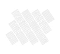 TOYANDONA 12 Feuilles Pochoir de Lettres PET Blanc Réutilisable | Nettoyage Facile, Écriture Uniforme, Usage DIY, pour Murs et Carnets, Accessoire de Création