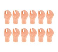 TOYANDONA 12 Paires de Petites Mains de poupée pour la Fabrication de poupées - Petites Mains en Plastique de Rechange pour la Fabrication de marionnettes, Accessoires pour Maisons de poupées