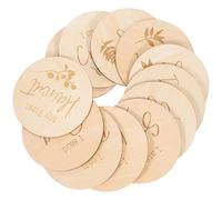 TOYANDONA 12 Pièces Carte commémorative du mois cartes du mois du nouveau-né accessoires marquants signe de emblèmes jalon de croissance de signes de croissance du Bois