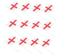 TOYANDONA 12 Pièces Drapeau Agitant La Main Drapeau Du -uni Petits Drapeaux Sur Des Bâtons Main Agitant Des Drapeaux Décorations De Fête En Angleterre Mini-drapeaux De Pays Plastique