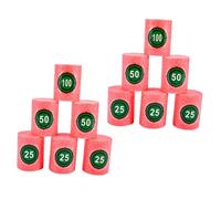 TOYANDONA 12 Pièces EVA Cans Jeu Mousse pour Garçon Fille Pratique Jeu Fléchettes Exterieur