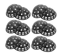 TOYANDONA 12 Pièces Joint De Maille du Filtre à Eau Accessoires De Pot De Fleurs Trou Usine Planteur Plantes Tapis De Fond Bonsaï Drain Black PP