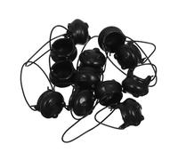 TOYANDONA 12 Pièces Marginage Miniature Seau de Chaudron Miniature décor de Chaudron d'halloween avec poignée Mini Métal Noir