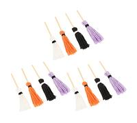 TOYANDONA 12 pièces Miniature Mops Set Doll House Accessories Réalistes pour Décor de Maison de Poupées Outils de Nettoyage Miniatures pour Scènes Photographie et Jeux