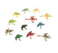TOYANDONA 12 pièces Modèles de Grenouilles et Crapauds Miniatures Jouets Amusants pour Garçon Fille Décoration Aquarium Jardin