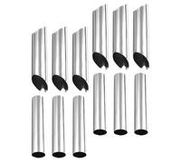 TOYANDONA 12 pièces Moule à Croissants Acier Inoxydable Moules Pâtisserie Réutilisables Résistants Corrosion Outils de Cuisson pour Pâte Forme de Cornet Accessoires Cuisine pour Amateurs de