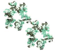 TOYANDONA 12 Pièces Nœuds Ruban Vert Sauge Adhésifs 4 Pouces, Polyester | Texture Claire, Structure Ondulée, pour Photos et Mariages, Présentation Soignée, Transport Sûr