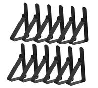 TOYANDONA 12 Pièces Pince à Nappe Pinces à Nappe pour Tables nappes de Pique- Accessoires de Table à Manger Clip de Maintien de la Nappe Acier Inoxydable Black