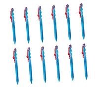 TOYANDONA 12 Pièces Piquets de Camping Alliage Aluminium Piquets Réglables Vent pour Tentes Activités Extérieures