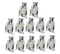 TOYANDONA 12 pièces Sachets de Rangement à Cordon Motif Baleine pour Bonbons et Cadeaux Festival Pochette Pratique pour Fêtes Noël Voyage