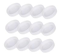 TOYANDONA 12 Pièces Soucoupes Plastique pour Pots de Fleurs Support pour Plantes Intérieur Extérieur