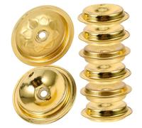 TOYANDONA 12 pièces Supports Flottants pour Mèches Huile Porte-mèche Aluminium Disque Flottant pour Lampe à Pétrole Décor Élégant pour Temple et Maison