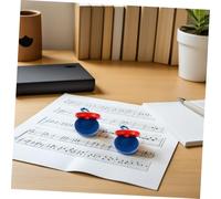 TOYANDONA 12 pièces Wood Castanets for Ergonomic Wooden Finger Clappers in and Rhythm Toys for Early Music Learning and Coordination Development