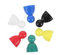 TOYANDONA 120 Pièces Transparent Solid Plastic Snowman Chess Meeples Multi-Color Family Board Game Pieces for Classroom Sorting and Educational Activities