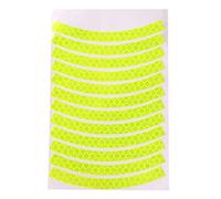 TOYANDONA 12pièces Autocollants Réfléchissants Décoratifs pour Vélo Garçon Fille De Bandes Lumineuses Vertes pour Sécurité Et Avertissement Faciles à Installer Imperméables Et