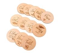 TOYANDONA 12pièces Cartes De Croissance Pour Bébés Cartes Mensuelles Pour Photographier Les Moments Importants De Votre Né