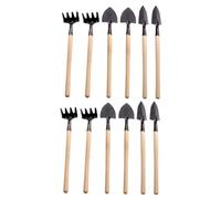 TOYANDONA 12pièces Mini-Outils de Jardin pour Creuser Planter et Transplanter Comprenant Une Petite Pelle Un Râteau Truelle Pratique pour Plantes Succulentes Jardins Intérieur