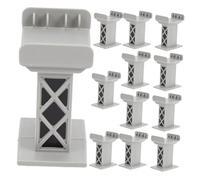 TOYANDONA 12pièces Piliers De Pont Ferroviaire Rehausseurs De Voie Accessoires De Voie Ferrée pour Modélisme Blocs De Haut Niveau pour Construction De Ponts