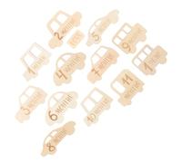 TOYANDONA 13 Pièces accessoires du mois accessoires de photographie nouveau-né jalon nouveau-né emblèmes faire-part de naissance cartes de blocs d'étape blocs jalons Bois