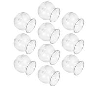 TOYANDONA 14 Pièces Pot pour Plante Hydroponique en Plastique Transparent, Bouteille Créative et Résistante pour Mini Bonsaï, Décoration de Bureau Facile et Esthétique