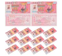 TOYANDONA 15 pièces Ancestor Money Lot High Denomination Fake Paper Money for Qingming Festival Rituals with Detailed Printing Cultural Offering Supplies