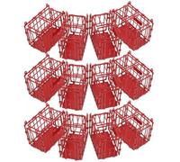 TOYANDONA 15 Pièces De Mini-Cages À Monter Soi-Même Jouets en Plastique pour Animaux Décoration Petites Cages Miniatures Mini-Cages pour Animaux Mini-Cages Miniatures Modèle De Cage