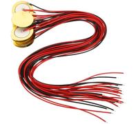 TOYANDONA 15 Pièces Disque Piézoélectrique en Laiton Or, Élément Externe, 4,6 ± 0,5 Khz, 300ω Max, pour Guitare et Buzzer, Améliore L’effet Audio