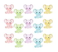 TOYANDONA 15 pièces Mini Figurines Éléphants Résine Glow in The Dark Colorées pour Décoration de Chambre et Salon Accessoires de Maison Lumineux et Résistants Décoloration