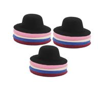 TOYANDONA 15 Pièces Mini Hats Set For DIY Crafts Tiny Formal Hats For Dollhouse Decor And Handcraft Activities Enhancing Fine Motor Skills And Creative Play