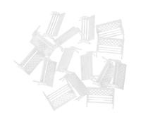 TOYANDONA 15 pièces Miniature Maison Poupée Banc et Lampadaire Modèle Mobilier Mini Décor Micro Paysage pour Chambre Éducatif Créatif