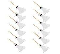 TOYANDONA 15 Pièces Outils de Nettoyage Maison de poupée Petite vadrouille Trousse à Outils Dollhouse Gadgets de Maison de poupée Accessoires Fil de Coton Blanche