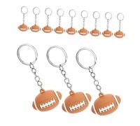 TOYANDONA 15 Pièces Porte-clés Rugby pour Clés de Voiture et Sacs à Dos Accessoires de Fête pour Garçon Fille Fans de Football Thème Sport pour École et Carnaval