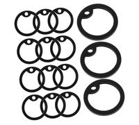 TOYANDONA 15 pièces Silicone Dog Tag Silencers For Pets Round Protective Rings To Reduce Noise And Prevent Metal Tag Clanking And Stretchable Circles
